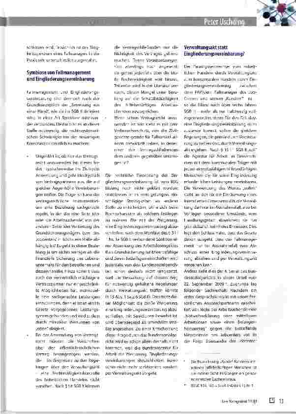 Vorschauseite 2: Das Fallmanagement im SGBII -aus der Sicht der Sozialgerichtsbarkeit