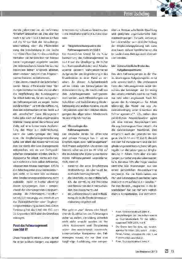 Vorschauseite 4: Das Fallmanagement im SGBII -aus der Sicht der Sozialgerichtsbarkeit
