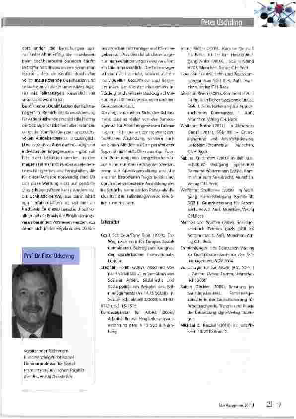 Vorschauseite 6: Das Fallmanagement im SGBII -aus der Sicht der Sozialgerichtsbarkeit
