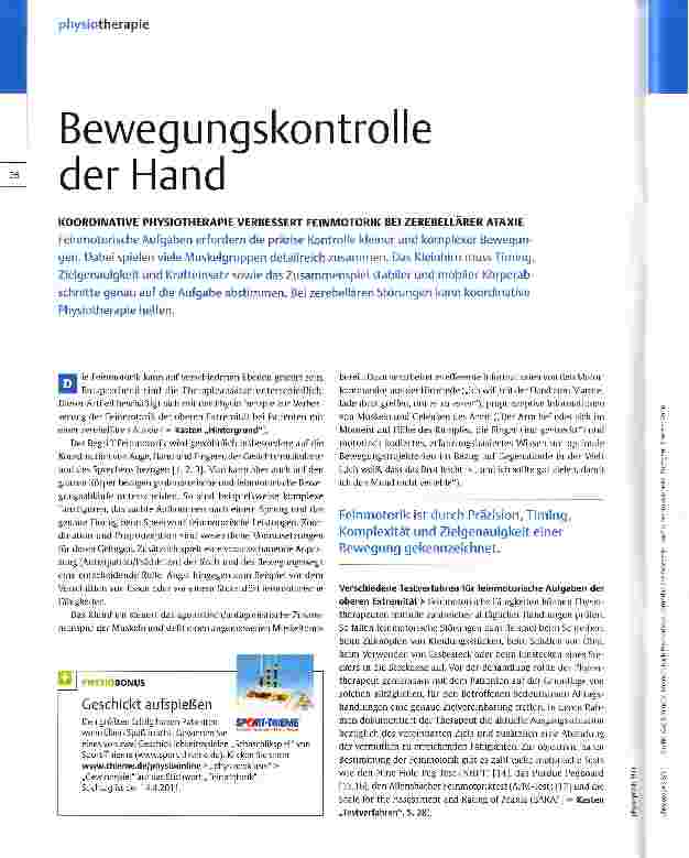 Vorschauseite 1: Bewegungskontrolle der Hand