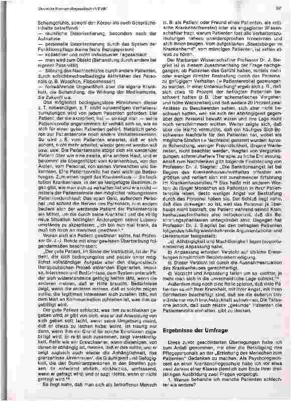 Vorschauseite 2: Warum und wie behandelt das Pfegepersonal manche Patienten schlechter als andere