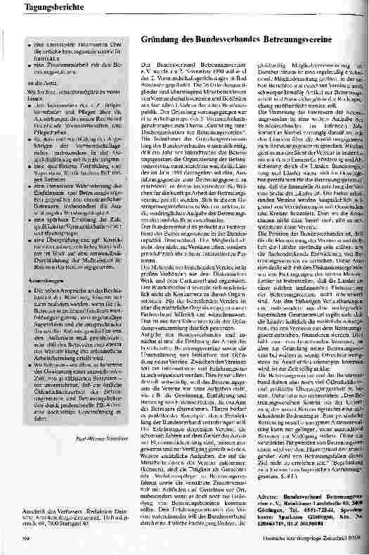 Vorschauseite 2: Betreuungsgesetz und Betreuungsvereine - Vormundschaft und Pflegschaft in der Zukunft
