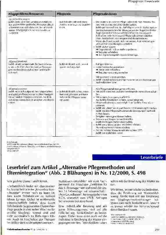Vorschauseite 5: Pflegeplan bei einem schwerst mental, psychomotorisch und statomotorisch retardierten Kind