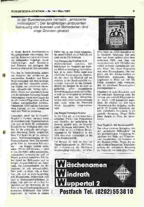 Vorschauseite 5: Stichwort Integration Ich bin behindert, weil ich Hilfe brauche