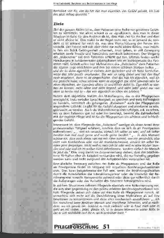 Vorschauseite 3: Berühren und Berührtwerden in der Pflege