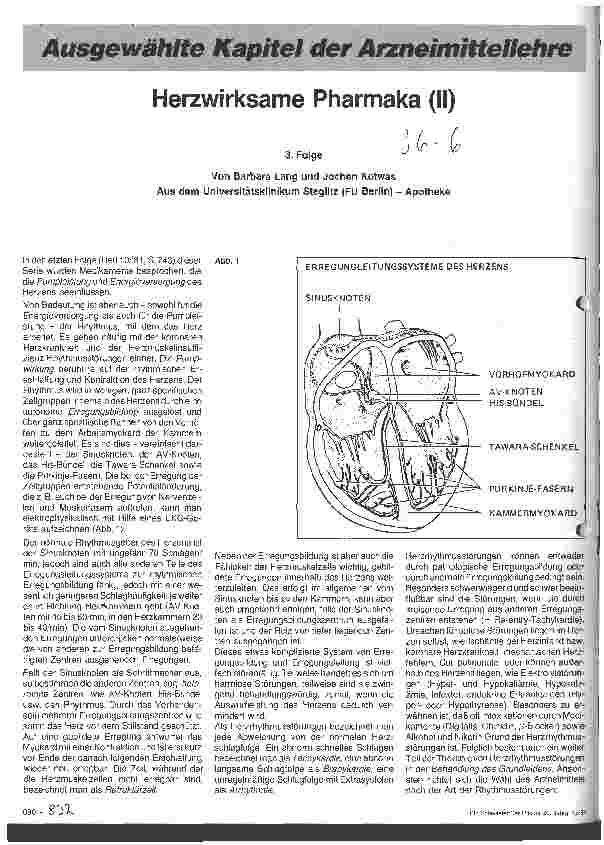 Vorschauseite 1: Herzwirksame Pharmaka