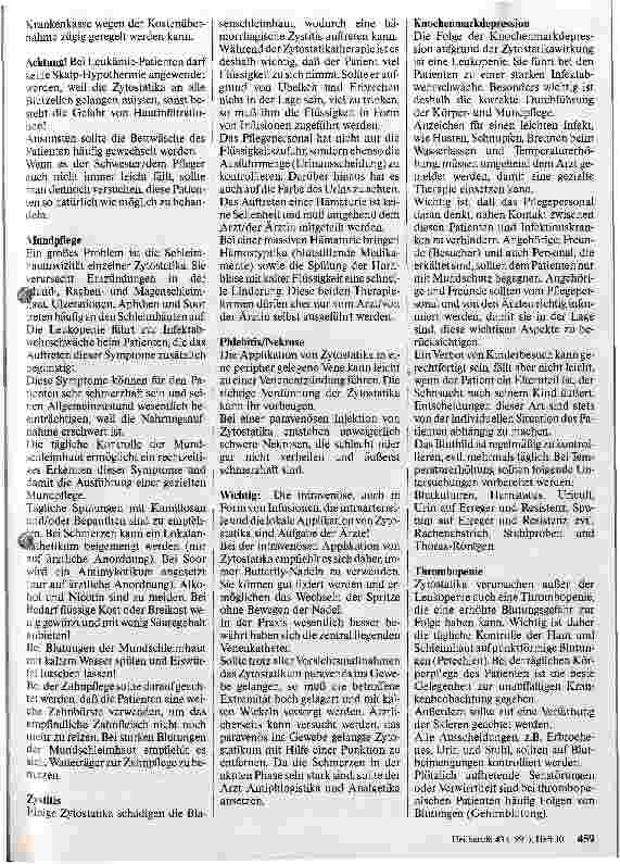 Vorschauseite 6: Krankenpflege bei Zytostatikatherapie