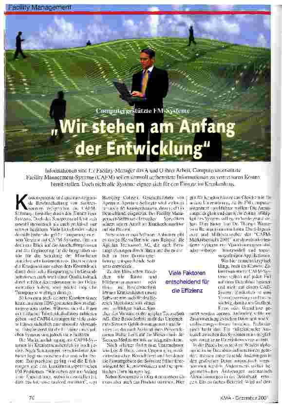 Vorschauseite 1: Wir stehen am Anfang der Entwicklung