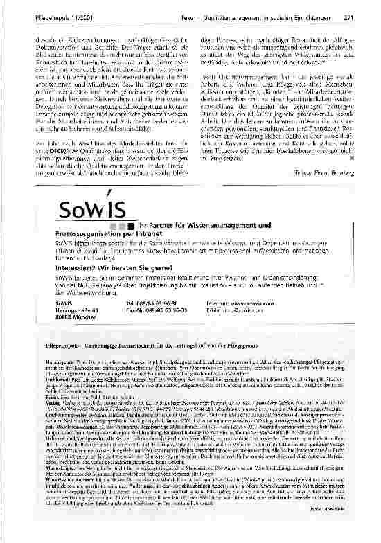 Vorschauseite 3: Qualitätsmanagement in sozialen Einrichtungen aus der Sicht eines regionalen Spitzenund Trägerverbandes