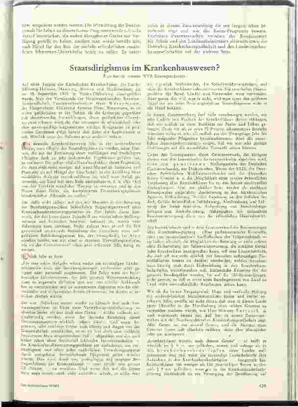 Vorschauseite 1: Staatsdirigismus im Krankenhauswesen