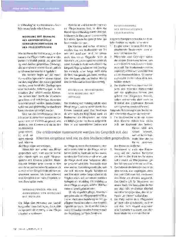 Vorschauseite 2: MODELING MIT METALOG MACHTBERUFLICHES WISSEN IN DER PRAXIS LEBENDIG
