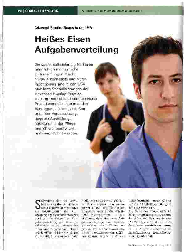 Vorschauseite 1: Heißes Eisen Aufgabenverteilung