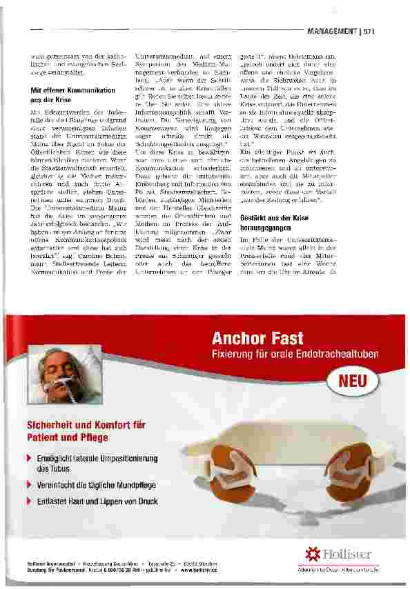 Vorschauseite 4: Offen und ehrlich im Worst Case