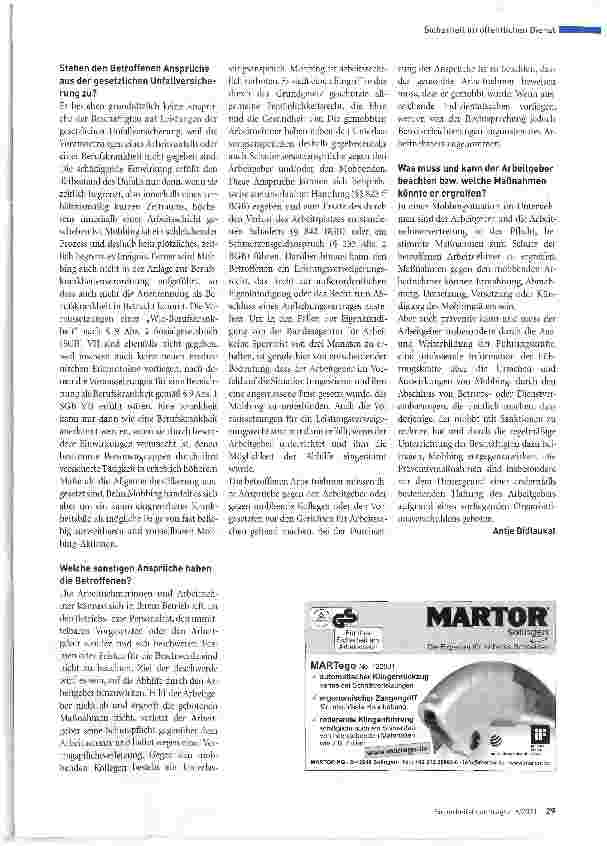 Vorschauseite 2: Der Arbeitgeber ist in der Pflicht