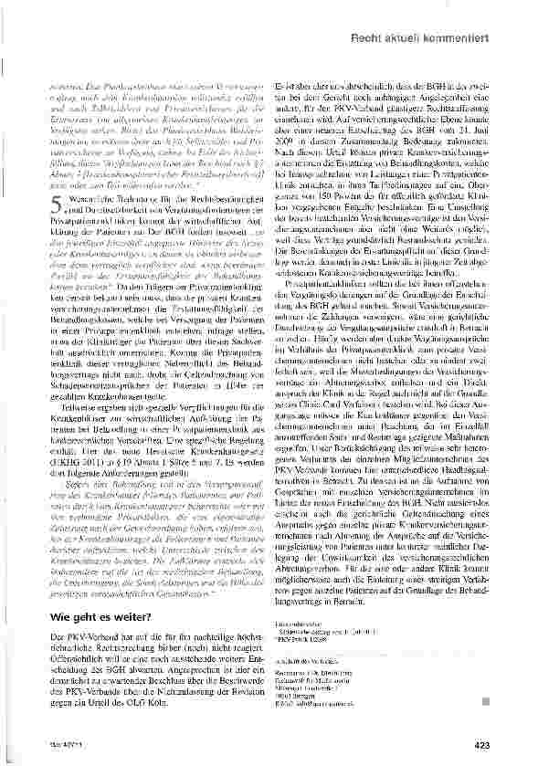 Vorschauseite 5: Die Privatpatientenklinik am Plankrankenhaus