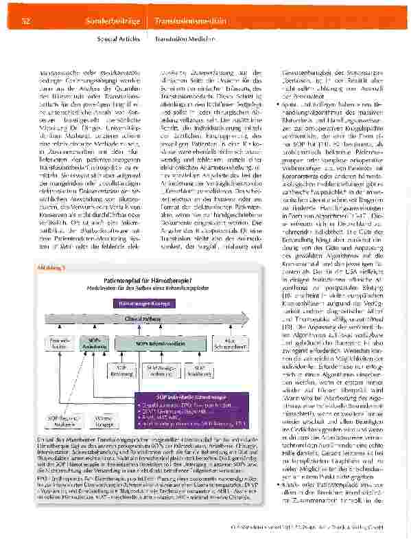 Vorschauseite 5: Leitlinien, Standard Operating Procedures und Patientenpfade in der Hämotherapie -Standardisierung versus Individualisierung?