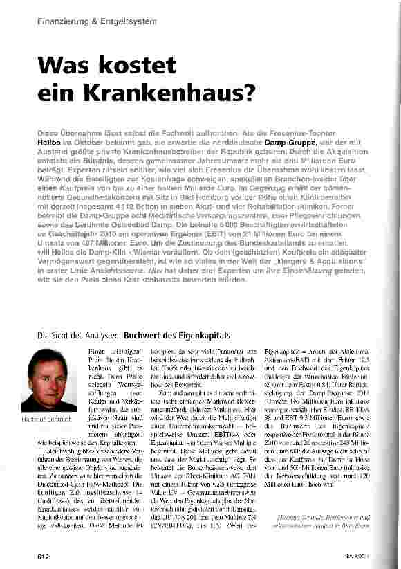 Vorschauseite 1: Was kostet ein Krankenhaus?