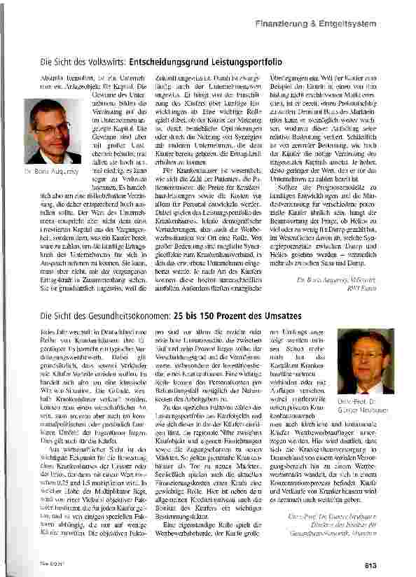 Vorschauseite 2: Was kostet ein Krankenhaus?