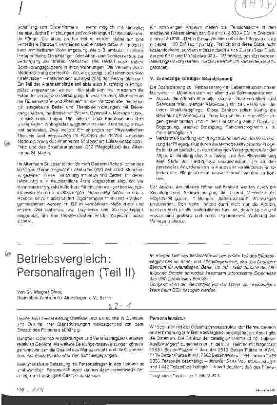 Vorschauseite 1: Beriebsvergleich: Personalfragen (II)