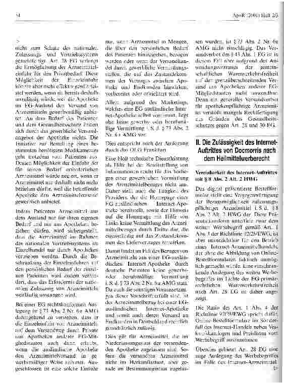 Vorschauseite 3: Rechtliche aspekte des Internet-Arzneimittelhandels