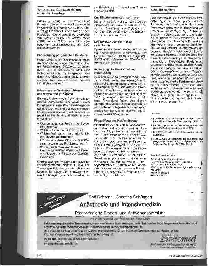 Vorschauseite 2: Verfahren zur Qualitätssicherung in der Krankenpflege