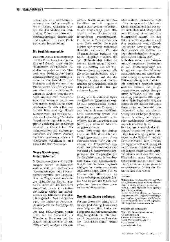 Vorschauseite 3: Deeskalationsund KrisenmanagementGewalt in der psychiatrischen Pflege verringern