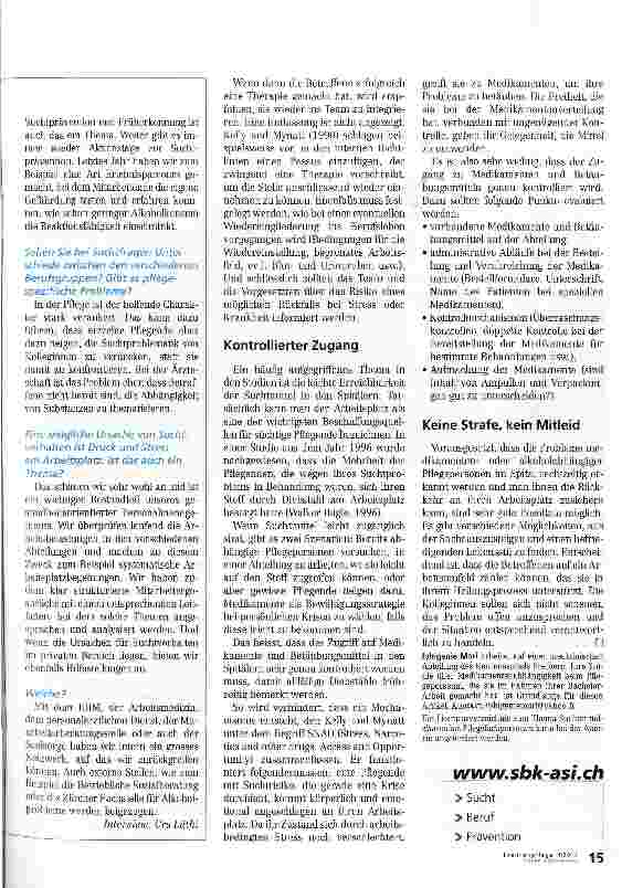 Vorschauseite 4: Weder Strafe, noch Mitleid, dafür verlässliche Lösungen