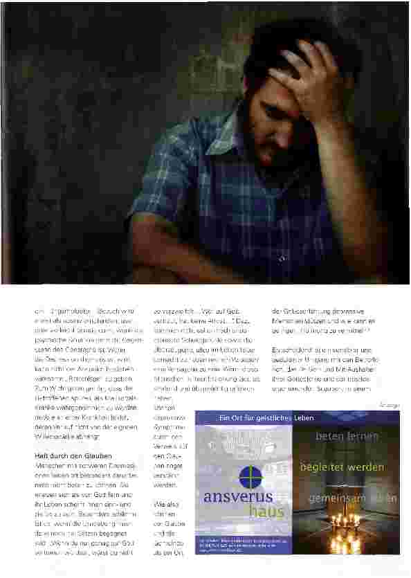Vorschauseite 2: Kirchengemeinde und Depression
