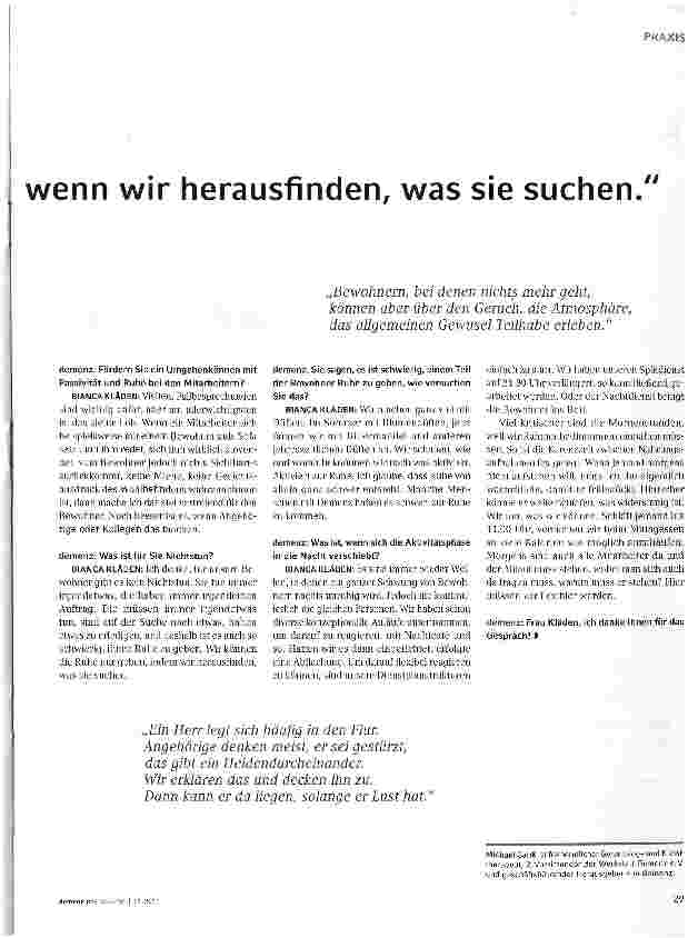 Vorschauseite 2: Wir können nur Ruhe geben, wenn wir herausfinden, was sie suchen