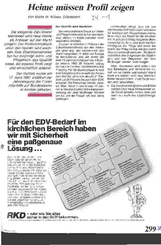 Vorschauseite 1: Heime müssen Profil zeigen
