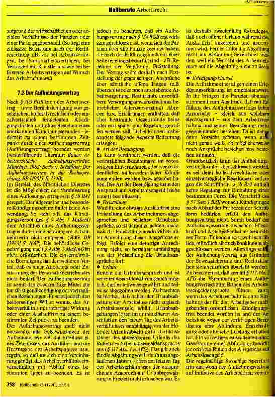 Vorschauseite 2: Das Arbeitsrecht des Krankenpflegepersonals 5. Teil