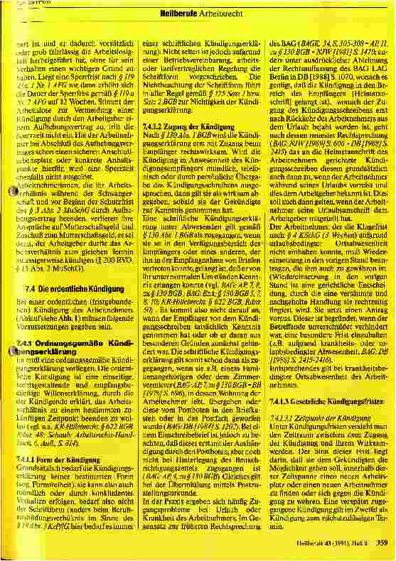 Vorschauseite 3: Das Arbeitsrecht des Krankenpflegepersonals 5. Teil