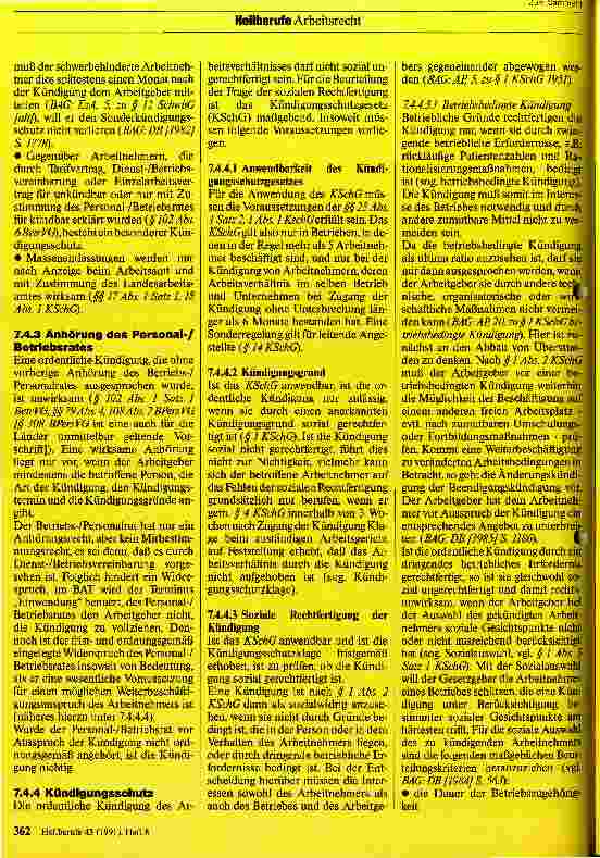 Vorschauseite 6: Das Arbeitsrecht des Krankenpflegepersonals 5. Teil