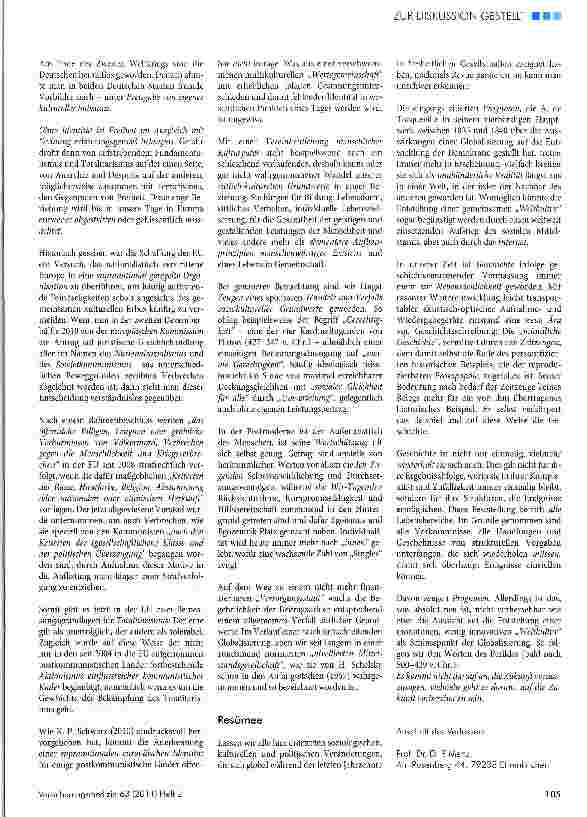 Vorschauseite 4: Gedanken über die kulturelle Weiterentwicklung der Menschheit in Verbindung mit fortschreitender Globalisierung