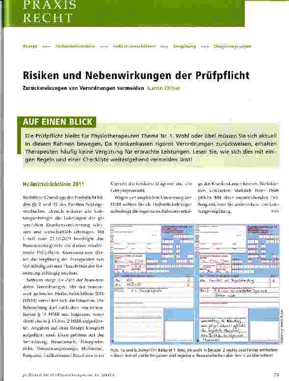 Vorschauseite 1: Risiken und Nebenwirkungen der Prüfpflicht