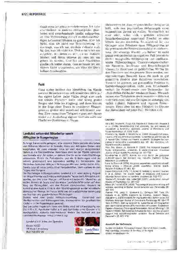 Vorschauseite 5: Als Krankenschwester in den humanitären Hilfseinsatz