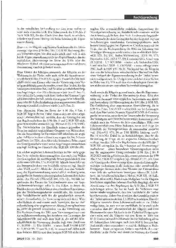 Vorschauseite 3: Gemischte Bedarfsgemeinschaft; Härtefall; Miteigentumsanteil an Wohnung in der Türkei; Vermögensschutz SCB II §§9 Abs.2 Satz 3,12 Abs.3 Satz 1 Nr.4 SGB XII §§19 Abs.1 bis 3, 41 Ab…