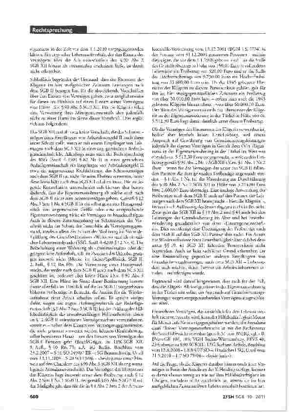 Vorschauseite 4: Gemischte Bedarfsgemeinschaft; Härtefall; Miteigentumsanteil an Wohnung in der Türkei; Vermögensschutz SCB II §§9 Abs.2 Satz 3,12 Abs.3 Satz 1 Nr.4 SGB XII §§19 Abs.1 bis 3, 41 Ab…