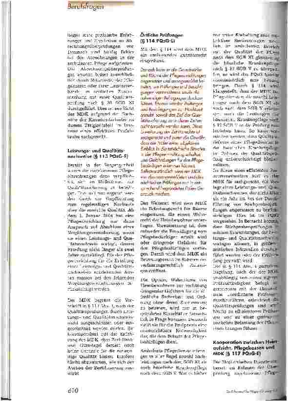 Vorschauseite 2: Was bringt das Pflege-Qualitätssicherungsgesetz - PQsG? 2. Teil