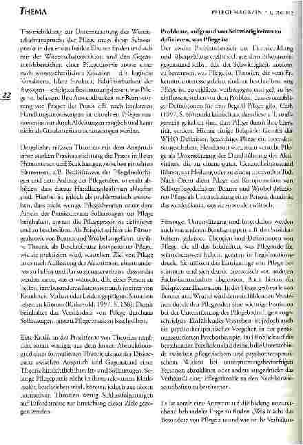 Vorschauseite 3: Probleme der Theoriebildung und Theorieüberprüfung in der Pflegewissenschaft