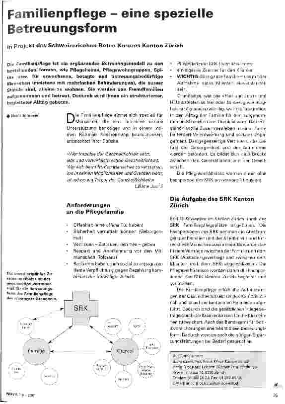 Vorschauseite 1: Familienpflege - eine spezielle Betreuungsform