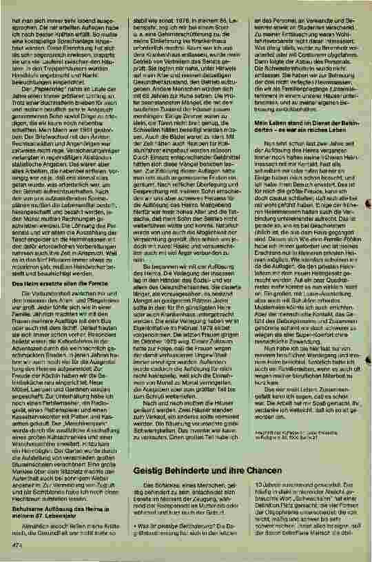 Vorschauseite 2: Mein Leben für Behinderte