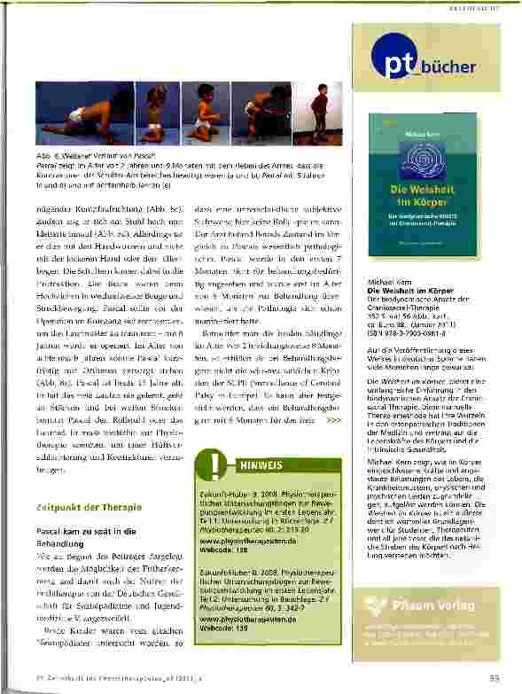 Vorschauseite 6: Physiotherapie bei neurologisch bedingten Bewegungsstörungen im Kindesalter