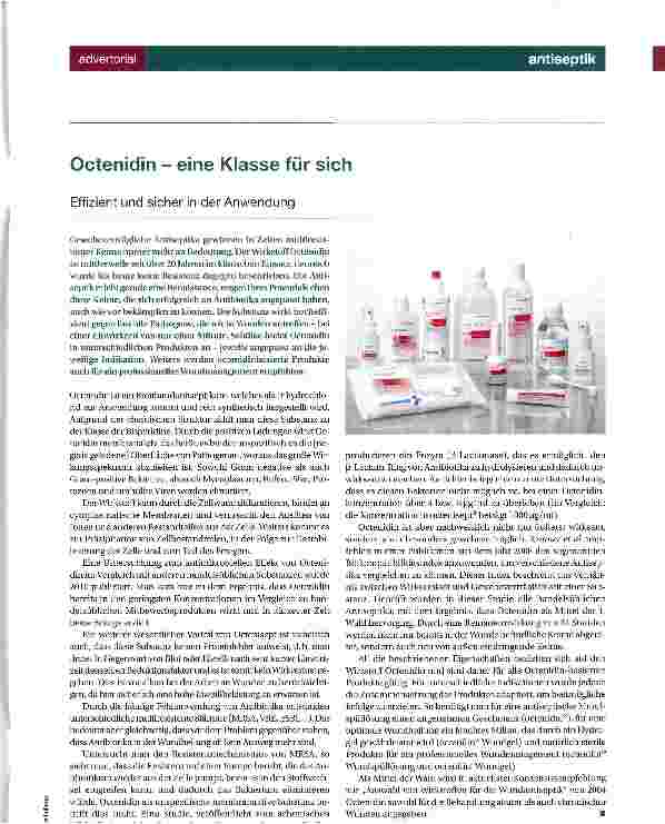 Vorschauseite 1: Octenidin - eine Klasse für sich