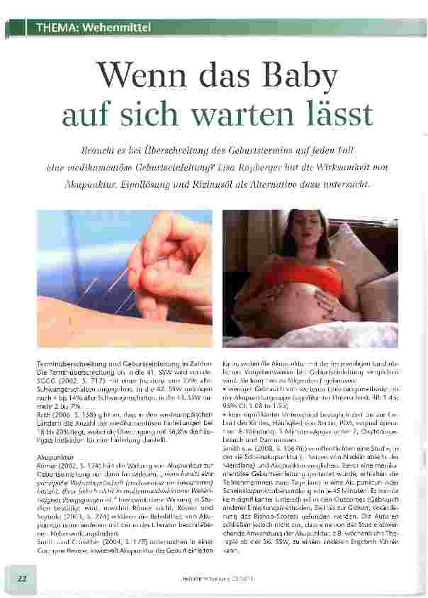 Vorschauseite 1: Wenn das Baby auf sich warten lässt