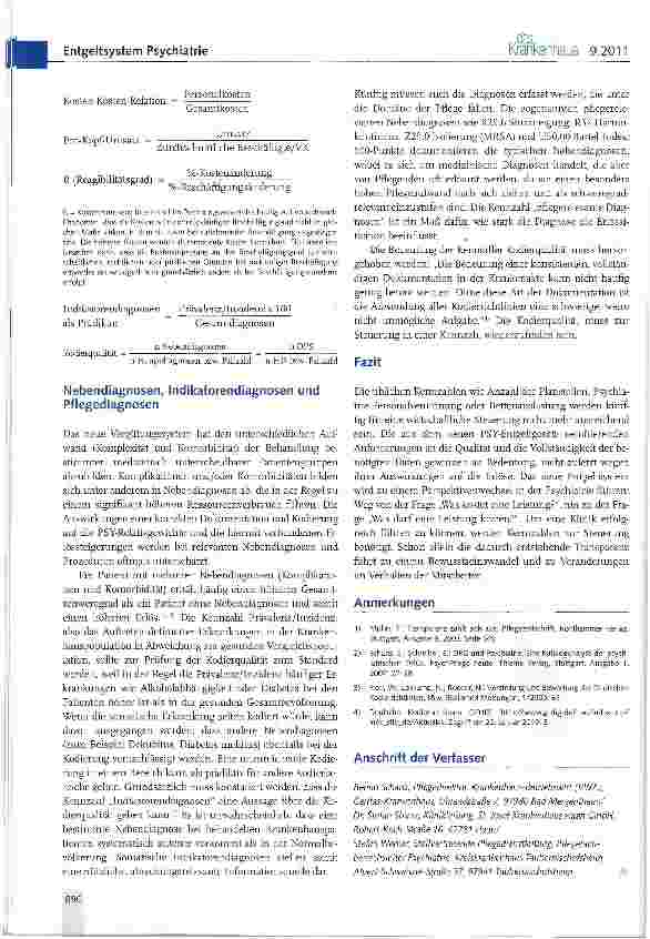 Vorschauseite 3: Reporting in der Psychiatrie im Rahmen des neuen PSY-Entgeltsystems
