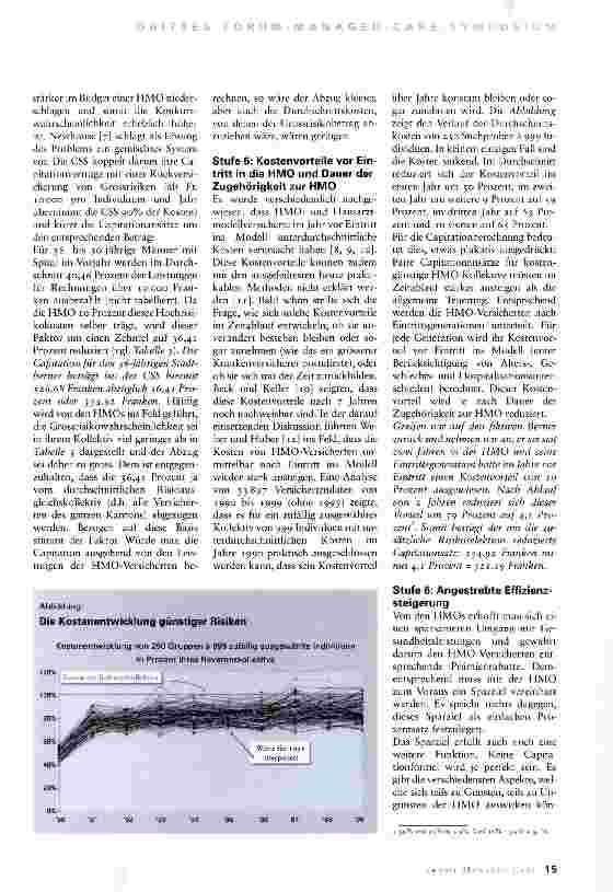 Vorschauseite 4: Capitationberechnung in der Schweiz:The State of the Art