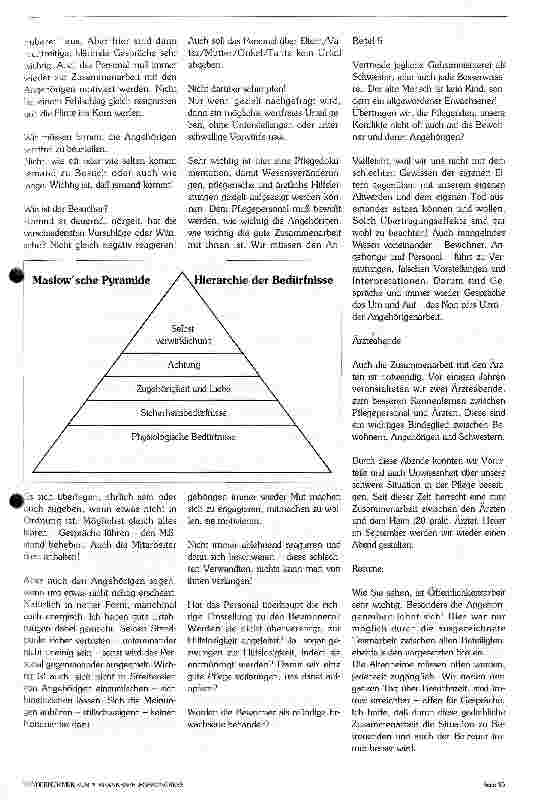 Vorschauseite 3: Betreuung im Pflegeheim gemeinsam mit den Angehörigen