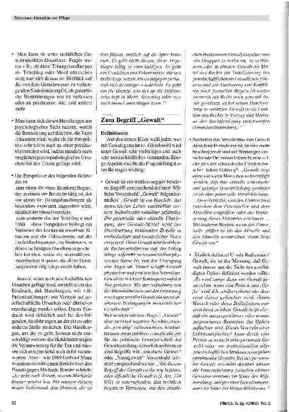 Vorschauseite 2: Gewalt in der Pflege