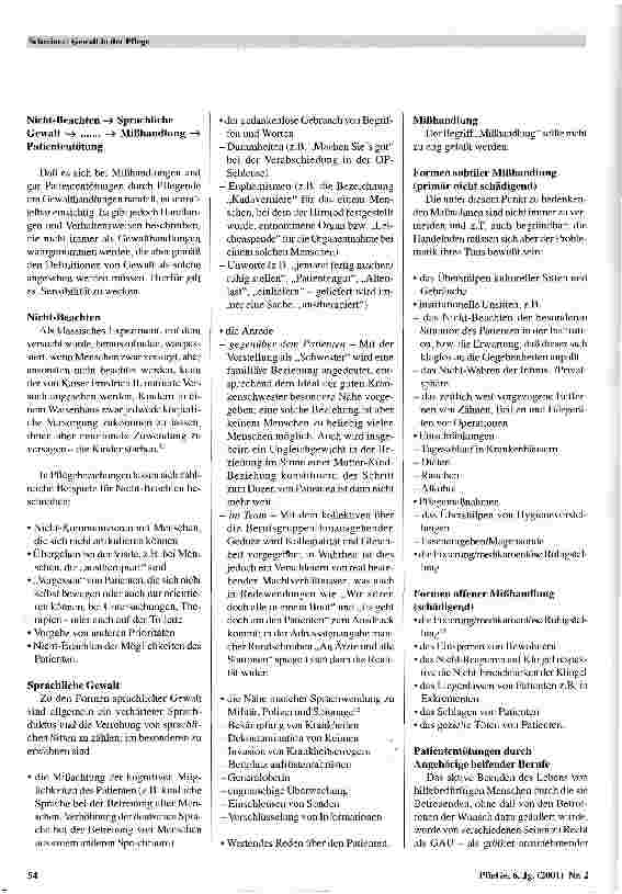 Vorschauseite 4: Gewalt in der Pflege